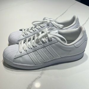 Adidas Superstar - All White - Men’s size 8
